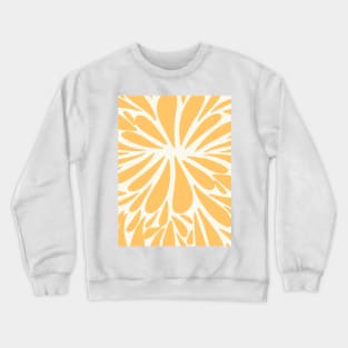 Retro abstract floral burst - summer yellow Crewneck Sweatshirt